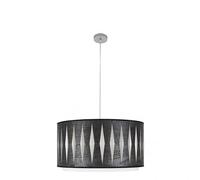 Zarivy Ciondolo Alexandra 2xe27 in cromo e legno nero, ideale per dare un tocco moderno ed elegante al tuo spazio. Dimensioni: Reg 50 x 50 cm. Perfetto per illuminare qualsiasi ambiente.