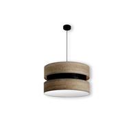 Zarivy Ciondolo Colet 2xe27 in elegante nero e legno grigio, con dimensioni di 50x50 cm. Ideale per illuminare qualsiasi spazio con stile e modernità. Perfetto per la tua casa.