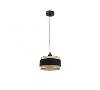 Zarivy Ciondolo Kandy 1xe27 in elegante combinazione naturale e nero, ideale per illuminare i tuoi spazi. Dimensioni: 30 x 30 cm, perfetto per qualsiasi angolo della tua casa.