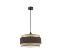 Zarivy Ciondolo Kandy 2xe27 Naturale/Marrone, perfetto per illuminare il tuo spazio con un tocco elegante e accogliente. Dimensioni: Regx50x50 cm, ideale per qualsiasi ambiente.