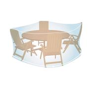 Zarivy Copertura protettiva per tavolo rotonda, 90 x ø 150 cm, impermeabile, facile da pulire, ideale per esterni ed evitare usura.