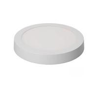 Zarivy Downlight LED con superficie rotonda, 20 W, 1500 lm e luce fredda 6400 K. Ideale per illuminare ambienti moderni con un design elegante. Dimensioni: Ø22x3,5 cm, colore bianco.