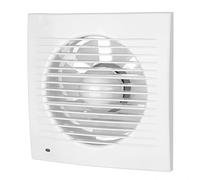 Zarivy Estrattore da bagno Soleas 15 W in elegante design quadrato bianco (21 x 21 x 8 cm) ideale per tubi da 15 cm, garantendo una ventilazione efficiente e silenziosa nel tuo spazio.