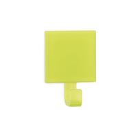 Zarivy Gancio Adesivo Semitrasparente, Colore Verde, Facile Installazione, Ideale per organizzare e Appendere Oggetti Leggeri a casa o in Ufficio.