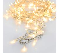 Zarivy Ghirlanda a batteria multifunzionale con 24 LED di luce bianca calda. Cavo trasparente, ideale per decorare qualsiasi spazio. Misura totale: 2,30 m, perfetta per arredare con stile.
