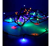Zarivy Ghirlanda Easy-Connect da 4 m con 60 LED multicolore e 30 V. Ideale per interni ed esterni (IP44), consuma solo 1,08 W. Perfetto per creare un'atmosfera festosa e accogliente.