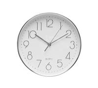 Zarivy Orologio da parete argentato, 25 cm, movimento continuo, ideale per la decorazione e il controllo del tempo in casa o in ufficio.
