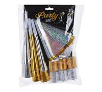 Zarivy PACK SACCHETTO COTILLON FINE ANNO PER 6 PERSONE: Festeggia il nuovo anno in grande con questo pacchetto completo. Include tutto il necessario per una festa divertente e indimenticabile.