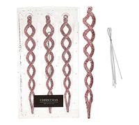 Zarivy SET 3 PZ Decorazione pendente a spirale brillante rosa, ideale per aggiungere un tocco elegante e festoso a qualsiasi celebrazione. Perfetto per feste, matrimoni o decorazioni speciali.