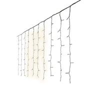 Zarivy Tenda a LED per esterni, in bianco caldo, dimensioni 2,25 x 1,5 m, con 240 LED. Ideale per creare ambienti accoglienti e luminosi nei tuoi spazi esterni.