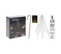 Zarivy Tenda esterna da 120 LED in bianco caldo, ideale per abbellire alberi. Con un'altezza di 2 metri, dona un tocco magico e accogliente al tuo arredamento esterno.