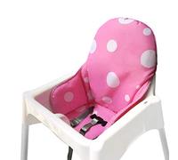 ZARPMA Cuscino Seggiolone coprisedili per Ikea Antilop,Lavabile per Bambini Pieghevole Ikea Childs Sedia coprisedili Ricoperto-Non Include Di Seggiolone E Cintura Di Sicurezza (Rosa)