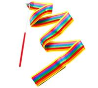 ZARRS Nastri da Ballo, 10 Confezioni di Nastro da Ginnastica ritmico Streamer 2 m per Bambini per la Formazione Artistica Baton de Danse