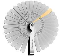 ZARRS Spessimetri Acciaio,32 Lame in Acciaio Inossidabile a Doppia marcatura metrica misuratore di Spessore a Doppia marcatura Pieghevole Strumento di misurazione per misurare la Larghezza