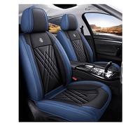 ZARUXCHA Auto Set Coprisedili per Audi Q3 Sportback Anno 2012-2026, Impermeabile Coprisedili Universale, Set Coprisedile Anteriori E Posteriori Pelle Set Coprisedili Protezioni(C(Blue-Black))