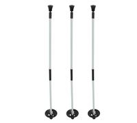 ZASCHMOY 3pcs Bandiera da Golf con Design a Strisce in Bianco e per la Pratica | Nylon Fiber -vetro 2 Sezione Golf Mettendo Bandiera Verde | Portatile e Robusto