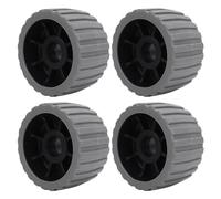 ZASCHMOY 4 Rulli Oscillanti in Poliestere a Coste Resistenti alle Alte Temperature per Rimorchi per Barche 125 X 73 X 30 Mm - Accessori Durevoli per la e Il Rimorchio (Gray)