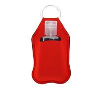 ZASCHMOY 40 Pezzi Trasparenti Riutilizzabili per Bottiglie Viaggio, Portachiavi, Set, Mini Bottiglia Vuota, Kit Portachiavi per Conservazione di Liquidi, Viaggi, Vacanze, Campe (rosso)