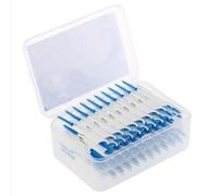 ZASCHMOY 400PCS Spazzolini Interdentali Plettri per Filo Interdentale in Silicone a Doppia estremità con Setole Morbide per la Pulizia dei Denti tra la Rimozione della Placca Dent (200PCS)