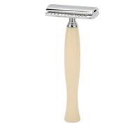 ZASCHMOY Accurata Doppia Sicurezza per gli Uomini Che Si Rasano Pratico Rasoio Manuale Durevole (Beige)