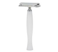 ZASCHMOY Accurata Doppia Sicurezza per gli Uomini Che Si Rasano Pratico Rasoio Manuale Durevole (WHITE)