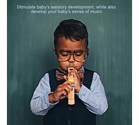 ZASCHMOY Affittle in Legno Premium Giocattolo Flauto Piccolo per Bambini - Stimola lo Sviluppo Sensoriale e Migliora le capacità Musicali con Materiale in Legno Durevole e Sicuro - Ideale per