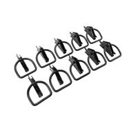 ZASCHMOY Ancore di Ancoraggio con Anello a D da 10 Pezzi - Ancore per Cingoli E Zincate Nere per Rimorchi di Camion, Carico di Lavoro Sicuro di 2.500 Libbre, Soluzione Durevole di Gestione del Carico