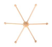 ZASCHMOY Appendiampe per Cucitura per Bambini con Cornice in Legno Premium - Supporto Mobile a Sei Zampe Durevoli Finitura in Legno Naturale