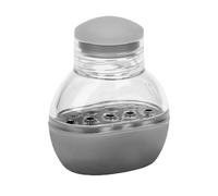 ZASCHMOY Applicatore per Massaggiatore del Cuoio Capelluto, Sfera per Olio per Capelli con Perline in Acciaio Inossidabile per la Cura del Cuoio Capelluto, Bottiglia di Plastica 5 Ml (GREY)