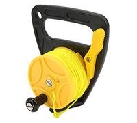 ZASCHMOY Bobina di Immersioni Subacquee Portatile con Tappo per Il Pollice per Snorkeling Sport Acquatici Sottomarini | Rulta per la Pesca a Immersione con Filo di Nylon Giallo da 46 M e Controller