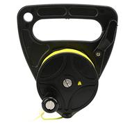 ZASCHMOY Bobina di Immersioni Subacquee Portatile con Tappo per Il Pollice per Snorkeling Sport Acquatici Sottomarini | Rulta per la Pesca a Immersione con Filo di Nylon Giallo da 46 M e Controller