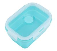 ZASCHMOY Box da Pranzo in Silicone Pieghevole per il Pranzo a Microonde per Alimenti Sicuri Contenitore Rosa 350ml | Scatola Alimentare in Silicone Portatile Design Non Tossico e Risparmio Spaziale