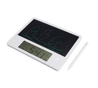 ZASCHMOY Calendario Elettronico con Tablet di Scrittura LCD - Display di Temperatura della Data di Ora Multifunzionale, Blocco del Desktop Ricaricabile, Ufficio Portatile e Utilizzo Domestico