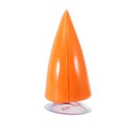ZASCHMOY Casco da Motociclista Corno da Demone da Diavolo con Accessori Decorativi a Ventosa - Perfetto per Vari Tipi di Casco (ORANGE)