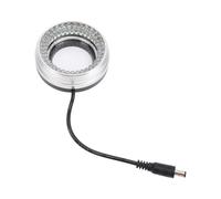 ZASCHMOY Circolo a LED Al Microscopio Regolabile Luce 6500k Bianca, 72 Perle Controllo luminosità per Microscopio Stereo, Robusta Costruzione in Metallo in Plastica