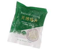 ZASCHMOY Confezione Casalinga di Budelli di Salsiccia di Maiale Naturale | Involucri Durevoli e Commestibili per la Produzione di Salsicce Fai-da-te | Perfetto per Bratwurst e Salame | Preparazione