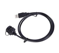 ZASCHMOY Connettore USB Impermeabile - Adattatore per Montaggio a Pannello con Spina per Cavo USB 3.0 Femmina Maschio per Uso Industriale e di Comunicazione