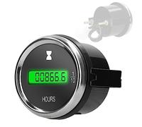 ZASCHMOY Contaore da 52 Mm, Timer Digitale a LED per Auto, Camion, Imbarcazioni Marine - Contaore da 12/24 V per il Monitoraggio del Tempo Nelle Apparecchiature Meccaniche