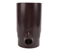 ZASCHMOY Efficiente Deviatore di Acqua Piovana Rotonda con Dimensioni di 10 Cm per i Sistemi di Raccolta e Irrigazione - Deverter di Plastica per Il Marrone per Acquari e Altro Ancora (Brown)