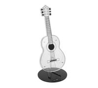 ZASCHMOY Espositore per Plettri per Chitarra, Supporto Durevole in Acrilico con 3 Slot e Attacco Magnetico, Elegante Display per Scrivanie, Librerie