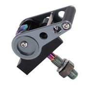 ZASCHMOY Fibbia a C con Rubinetto a Sgancio Rapido per Bici Pieghevole - Morsetto a Cerniera con Bloccaggio Rapido e Sblocco Ad Alta Efficienza per, Aline, Pline - Colore Titanio Leggero e (Ti