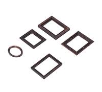 ZASCHMOY Frame di Immagini in Miniatura Vintage con Squisite Sculture per Decorazioni per la Casa delle Bambole 1/12, Set di 5 Cornici Fotografiche Realistiche per Ornamenti in Camera