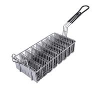 ZASCHMOY Friggitrice per Conchiglie per Taco, in Acciaio Inossidabile Contiene 8 Conchiglie con Maniglia di Sicurezza con Gancio Anteriore per Ristoranti di Tacos Fatti in Casa