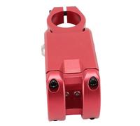 ZASCHMOY Gambo della Bici Regolabile in Lega di Alluminio Malato in Lega Corta per Riduzione delle Vibrazioni per Vibrazioni per Mountain Bike - 28,6 Mm Compatibile (Rosso)