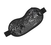 ZASCHMOY Gel Eye Eye Pack Riutilizzabile Caldo di Raffreddamento a Freddo | Pad di Terapia in PVC Azzurro per Dormire | Gel Lenitivo per Sollievo Alla Fatica degli Occhi e Spa (BLACK)