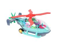 ZASCHMOY Giocattolo Trasparente in Elicottero Trasparente con Luce | Elicottero Giocattolo Illuminato a Led | Sound & Motion, Universal Walking, Colorful Moving Gears