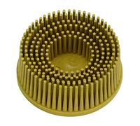 ZASCHMOY Grinta Abrasiva a Setola 2 Pollici Rimozione Efficiente del Rivestimento con Attacco Gambo, Ideale per la Ruggine e la Rimozione della bava-compatibilità Verde e Ad Alta velocità (YELLOW)