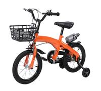 ZASCHMOY Kids Bike Bike Pedal Allenamento Bicycle con Sedile e Manubrio Regolabili, Pneumatici in Gomma, Ruote da Addestramento, Assemblaggio Facile 18 Pollici per Ragazzi e Ragazze di età Compresa