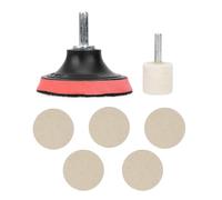 ZASCHMOY Kit di Rimozione del Graffio di Vetro per Vetro per Auto Efficiente con Polvere di Ossido di Cerio 100 G e Cuscinetti di Lucidatura per Finitura Cristallina - Kit Completo di Lucidatura