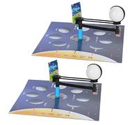 ZASCHMOY Kit Sperimentale Incentrato Sullo STEM per Bambini - Assemblea del Modello di Fase Luna Fai -da te con Caratteristiche dei Giocattoli per Scienze Educative Giocattolo di Insegnamento di
